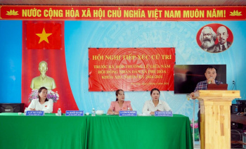 HĐND xã Phú Hòa tiếp xúc cử tri ấp Phú Điền 3, Phú Điền 4