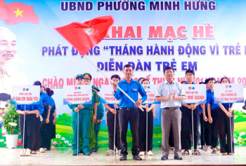 Phường Minh Hưng tổ chức khai mạc hè: Ra mắt nhiều đội hình tình nguyện