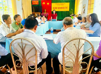 HĐND xã Đại Phước ghi nhận 22 ý kiến của cử tri ấp Phước Lý