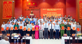 Phường Nhơn Trạch phát động và ký kết thi đua đặc biệt 500 ngày đêm