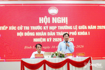 Cử tri phường Bình Long và An Lộc phấn khởi khi Đồng Nai trở thành thành phố