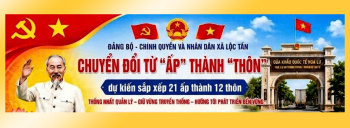 Sắp xếp, tổ chức lại các thôn trên địa bàn Lộc Tấn