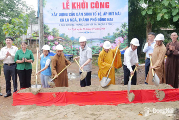 Khởi công xây dựng cầu dân sinh ở xã La Ngà