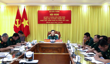 Bộ Quốc phòng sơ kết công tác tư pháp, thanh tra, pháp chế, kiểm toán và công tác 1389