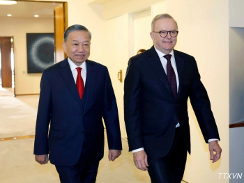 Tổng Bí thư, Chủ tịch nước Tô Lâm hội đàm với Thủ tướng Australia Anthony Albanese