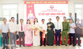Chi bộ Công ty Golf Long Thành kết nạp 2 đảng viên mới
