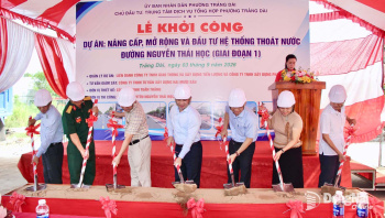 Khởi công Dự án Nâng cấp, mở rộng đường Nguyễn Thái Học, phường Trảng Dài