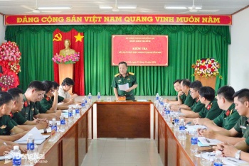 Bộ Chỉ huy Quân sự thành phố kiểm tra công tác quân sự quốc phòng tại một số địa phương
