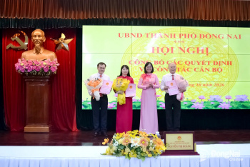 Công bố các quyết định của Chủ tịch UBND thành phố Đồng Nai...