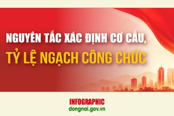 [Infographic] Nguyên tắc xác định cơ cấu, tỷ lệ ngạch công...