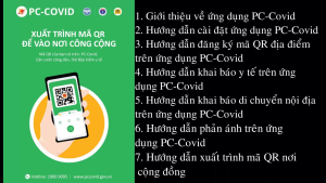 Hướng dẫn sử dụng ứng dụng PC-Covid và quét mã QR