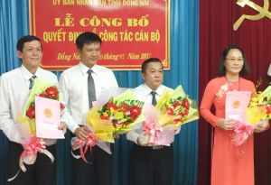 Công bố các quyết định về công tác cán bộ, bổ nhiệm nhân sự mới