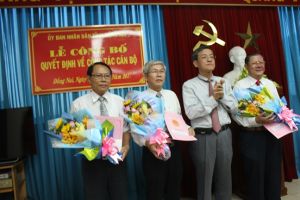 Công bố các quyết định về công tác cán bộ