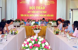 Lấy ý kiến về tiêu chí nông thôn mới kiểu mẫu