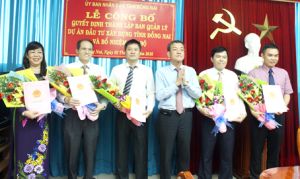 Thành lập Ban Quản lý dự án đầu tư xây dựng tỉnh Đồng Nai