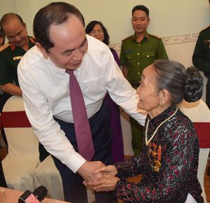 Chủ tịch nước Trần Đại Quang thăm và chúc Tết tại Đồng Nai