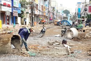 Hệ thống thoát nước ngã năm Biên Hùng đã thông toàn tuyến