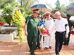 Tổ chức trọng thể Lễ truy điệu và an táng hài cốt liệt sĩ tìm thấy tại huyện Long Thành