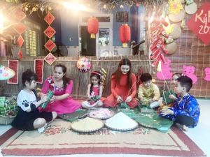 Tết quê vào trường học