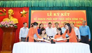 Ký kết phối hợp thực hiện công tác dân vận 2019