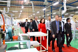 Nhà máy sản xuất chăn, đệm điện đi vào hoạt động