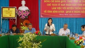 Chủ tịch UBND tỉnh Đinh Quốc Thái làm việc với huyện Thống Nhất