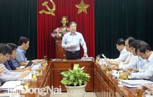 Phó Chủ tịch UBND tỉnh Nguyễn Quốc Hùng chủ trì họp xây dựng bảng giá đất 5 năm từ năm 2020-2024 trên địa bàn tỉnh