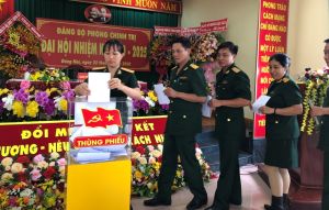 Thượng tá Nguyễn Hữu Thủy được bầu giữ chức Bí thư Đảng bộ Phòng Chính trị nhiệm kỳ 2020-2025