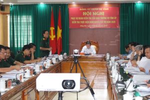 Tăng cường lãnh đạo hoàn thành xuất sắc nhiệm vụ quân sự quốc phòng địa phương