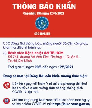 Những ai ở Đồng Nai đến Bệnh viện Bệnh nhiệt đới TP.HCM gần đây cần khai báo y tế gấp