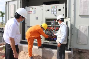 Đóng điện 38/52 trạm biến áp khu vực tái định cư Sân bay Long Thành
