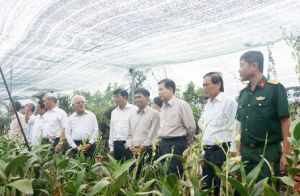 Nguyên Chủ tịch nước Nguyễn Minh Triết viếng đền thờ liệt sĩ Long Khánh