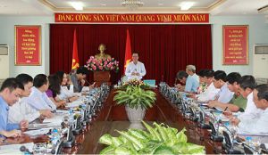 Trưởng ban Tuyên giáo Trung ương Võ Văn Thưởng làm việc tại Đồng Nai