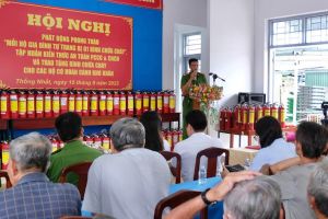 Tuyên truyền phòng cháy cho người dân phường trung tâm TP.Biên Hòa