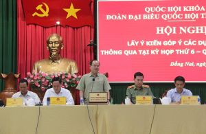 Đoàn đại biểu Quốc hội tỉnh lấy ý kiến góp ý cho 3 dự án luật