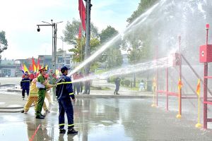 Hội thao kiểm tra nghiệp vụ chữa cháy cấp tỉnh