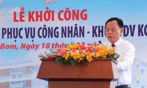 Khởi công xây dựng dự án nhà ở công nhân