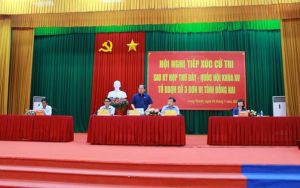 Phó Bí thư Tỉnh ủy, Trưởng Đoàn đại biểu Quốc hội tỉnh tiếp xúc cử tri sau Kỳ họp thứ 7