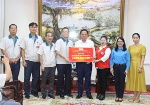 Công ty TaeKwang vina ủng hộ 3 tỷ đồng giúp các tỉnh miền Bắc khắc phục hậu quả bão số 3