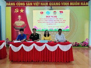 UBMTTQ XÃ TỔ CHỨC HỘI NGHỊ BAN CHẤP HÀNH LẦN THỨ NHẤT CÁC TỔ CHỨC CHÍNH TRỊ - XÃ HỘI XÃ BÌNH TÂN