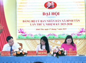 ĐẢNG BỘ UBND XÃ BÌNH TÂN TỔ CHỨC HỘI NGHỊ BAN CHẤP HÀNH LẦN THỨ I, NHIỆM KỲ 2025 – 2030