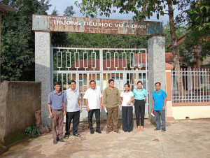 Lãnh đạo xã Bình Tân khảo sát thực tế, nắm bắt tình hình địa phương