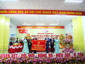 XÃ BÌNH TÂN TỔ CHỨC THÀNH CÔNG ĐẠI HỘI ĐẠI BIỂU ĐẢNG BỘ XÃ LẦN THỨ NHẤT, NHIỆM KỲ 2025 – 2030