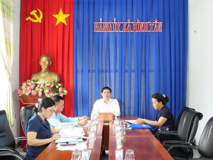 ĐẢNG ỦY XÃ BÌNH TÂN HỌP THƯỜNG TRỰC PHIÊN THỨ 8