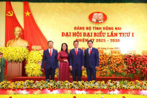 ĐOÀN ĐẠI BIỂU XÃ BÌNH TÂN THAM GIA ĐẠI HỘI ĐẠI BIỂU ĐẢNG BỘ TỈNH ĐỒNG NAI NHIỆM KỲ 2025 – 2030