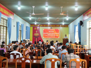 XÃ BÌNH TÂN: HỘI NGHỊ HỌC TẬP, QUÁN TRIỆT NGHỊ QUYẾT ĐẠI HỘI ĐẢNG BỘ XÃ LẦN THỨ I, NHIỆM KỲ 2025-2030