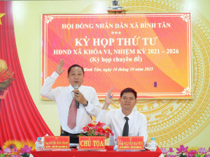HĐND XÃ BÌNH TÂN TỔ CHỨC THÀNH CÔNG KỲ HỌP THỨ TƯ KHÓA VI, NHIỆM KỲ 2021–2026