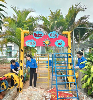 CHI ĐOÀN MẪU GIÁO LONG BÌNH – CÔNG TRÌNH THANH NIÊN “VƯỜN CÂY CỦA BÉ”