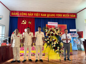 Công an xã Bom Bo tổ chức thành công Đại hội Chi bộ nhiệm kỳ 2025-2030