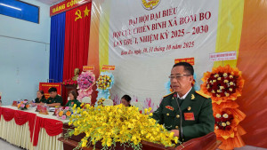 ĐẠI HỘI ĐẠI BIỂU HỘI CỰU CHIẾN BINH XÃ BOM BO LẦN THỨ I, NHIỆM KỲ 2025 – 2030
